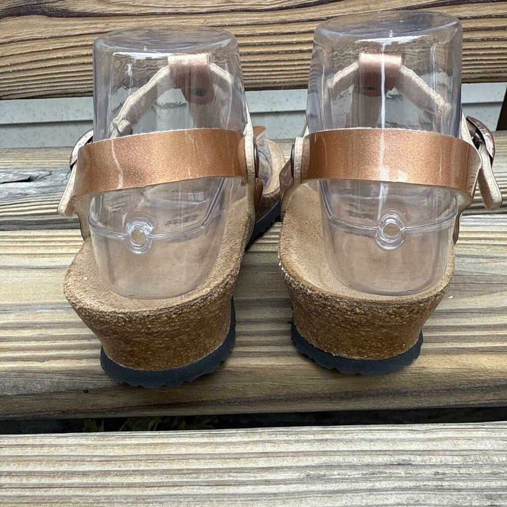 Birkenstock Papillion Ashley Wedge Sandal Size 37 US Sz 7  Copper - Picture 4 of 8